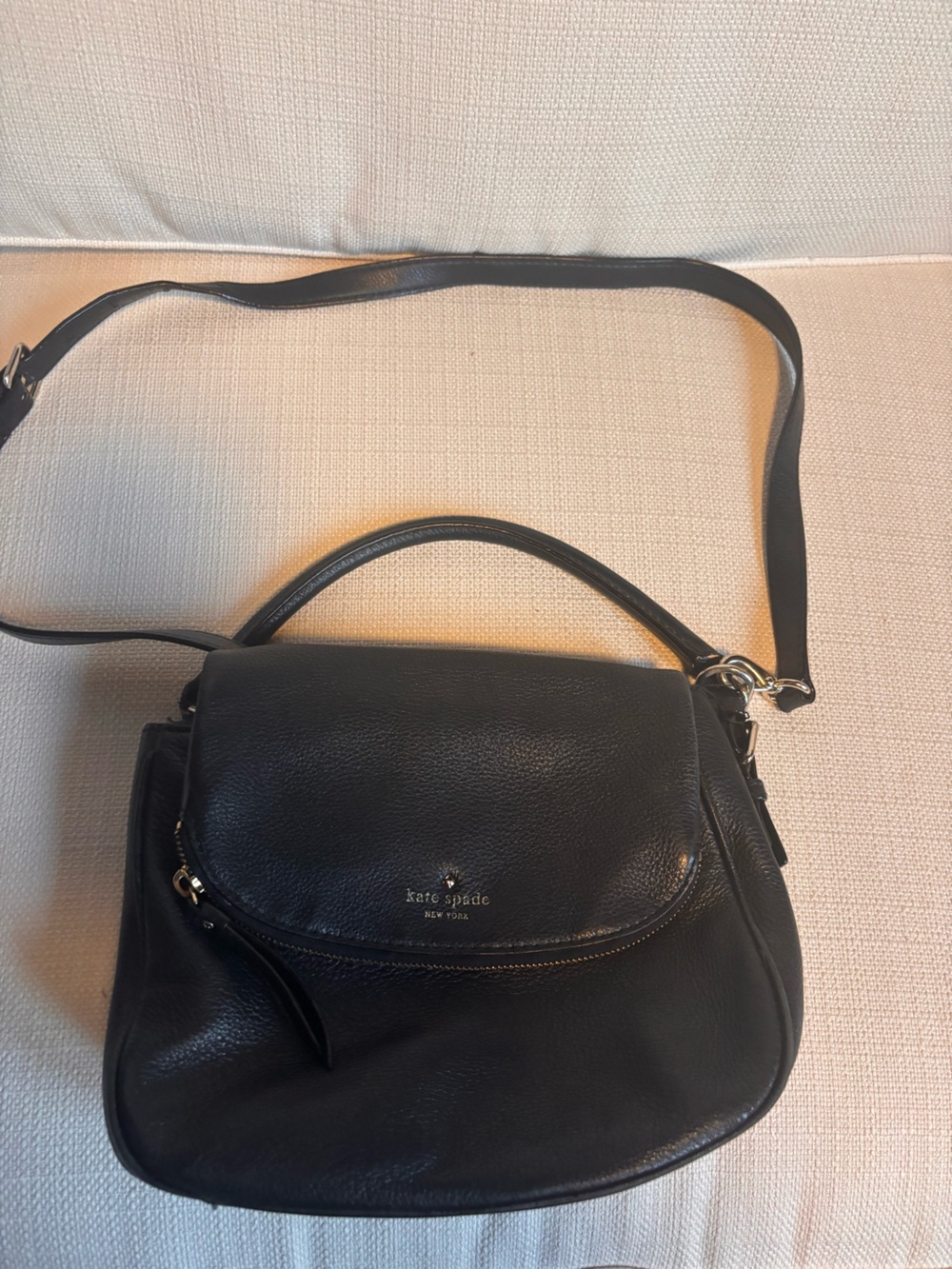kate spade Black Pebbled Leather Purse